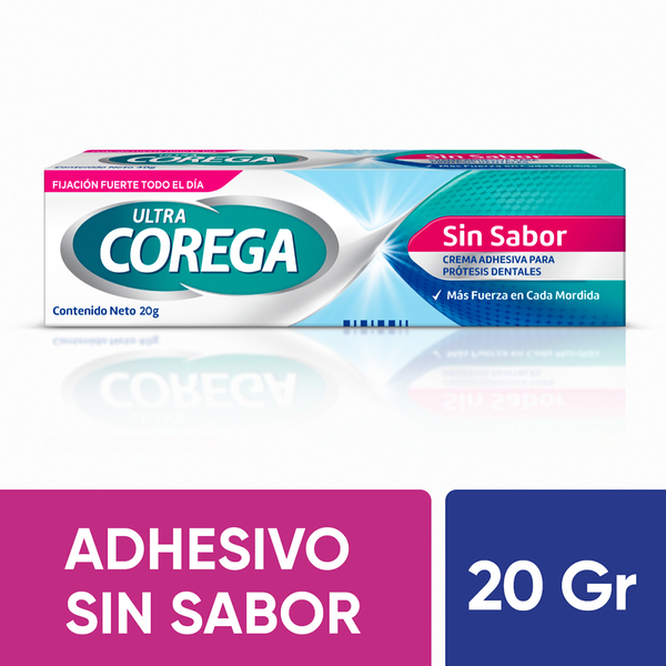 Corega Crema Adhesiva para Prótesis Dental sin Sabor