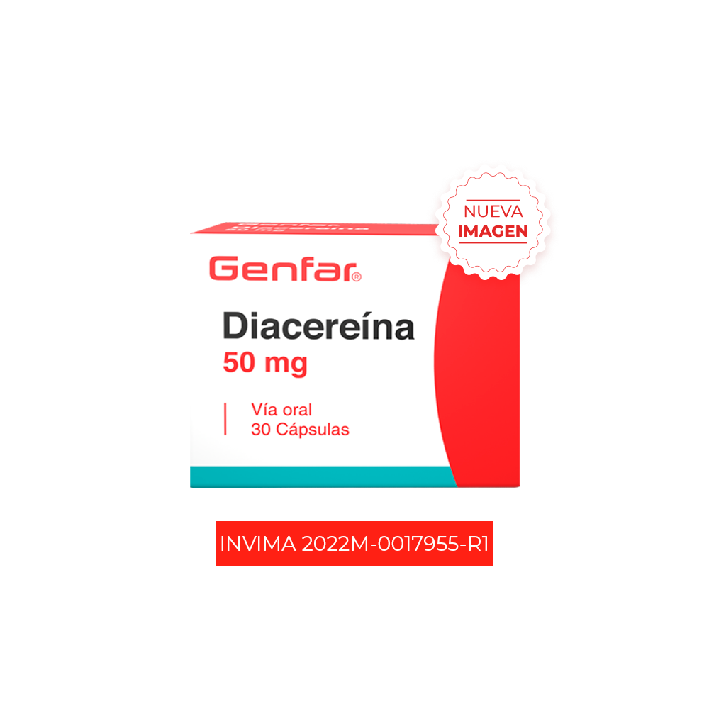 Diacereina 50mg Cápsulas Genfar