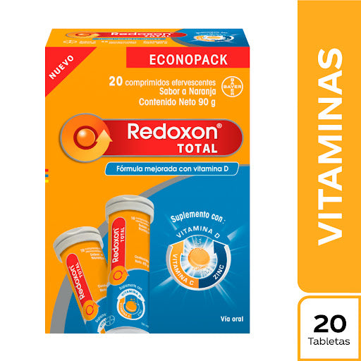 Redoxon Multivitamínico Total Sabor a Naranja