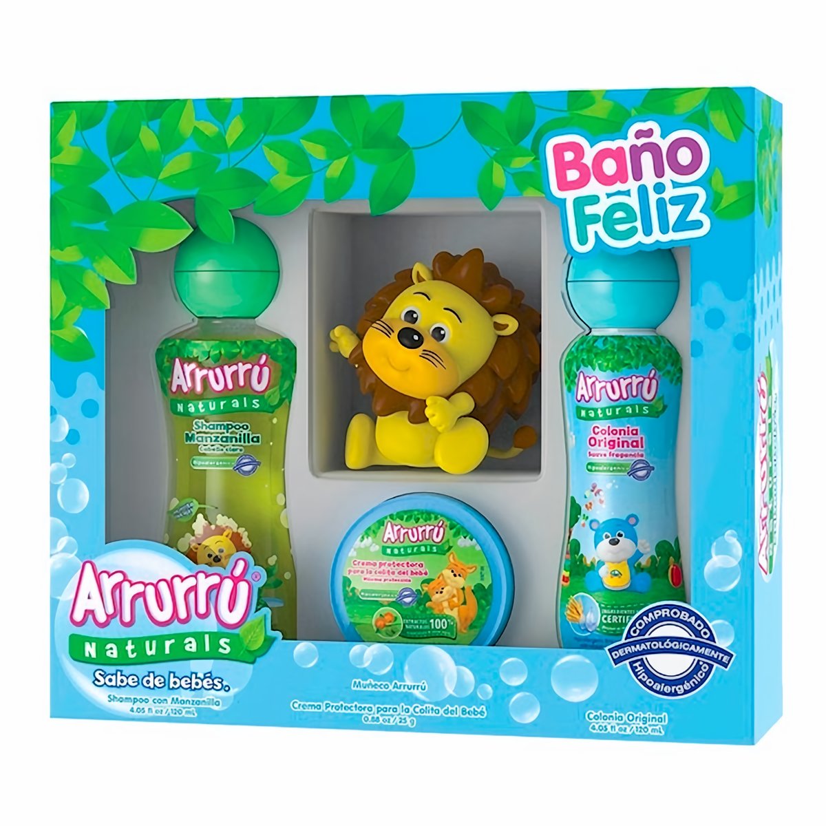 Arrurru Estuche Para Bebé Baño Feliz Azul