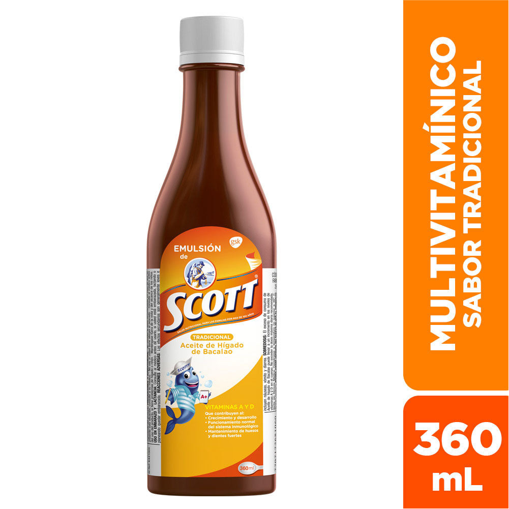 Emulsión De Scott Multivitamínico Sabor Tradicional