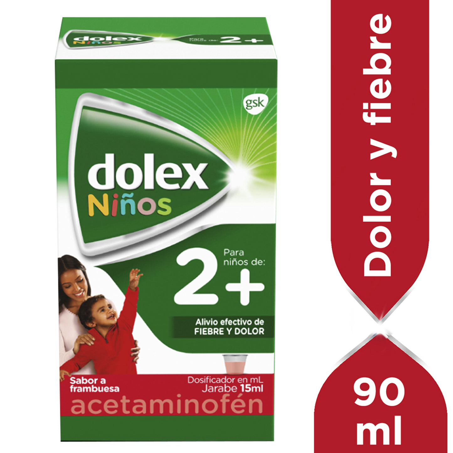 Dolex Niños Acetaminofen Alivio de la Fiebre y el Dolor