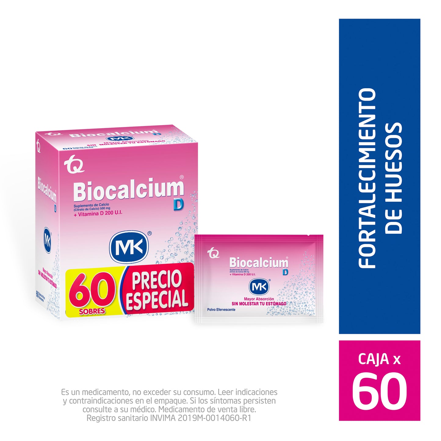 Biocalcium D MK Efervescente Calcio con Vitamina D
