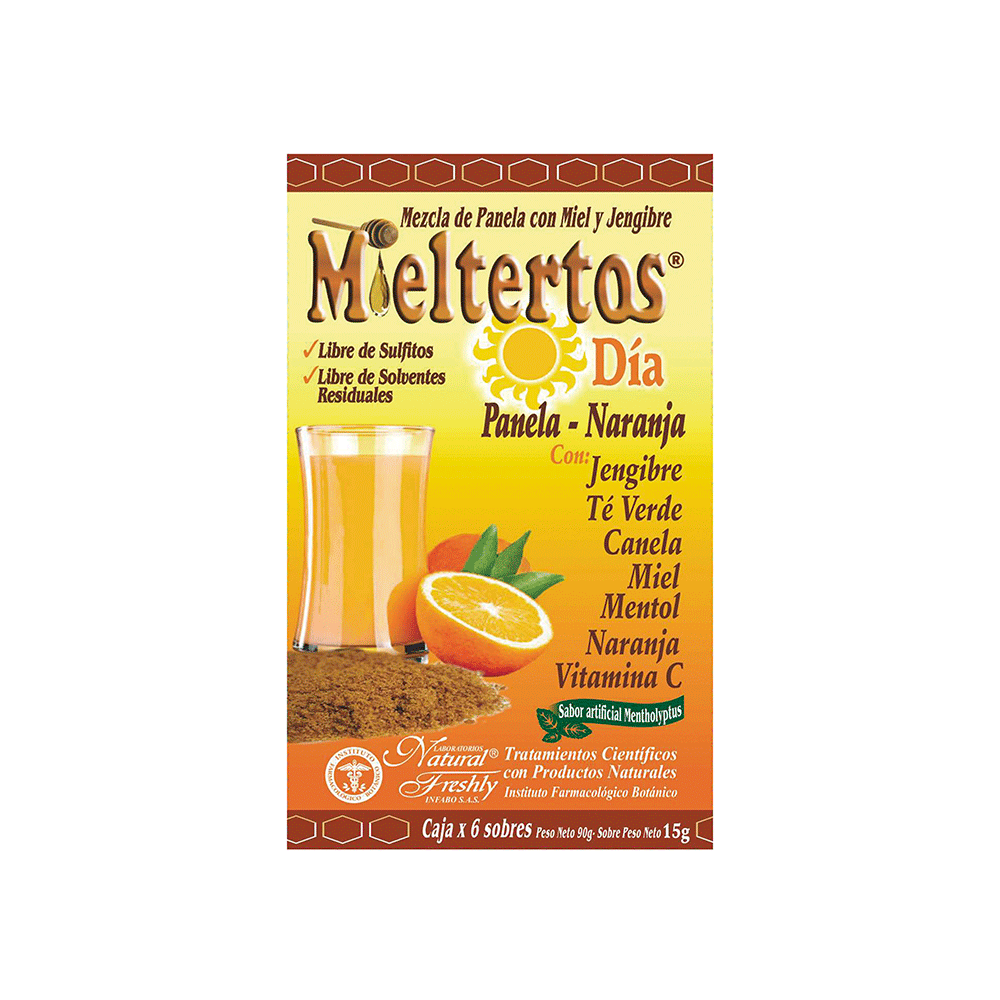 Mieltertos Antigripal Gripa Día Panela y Naranja