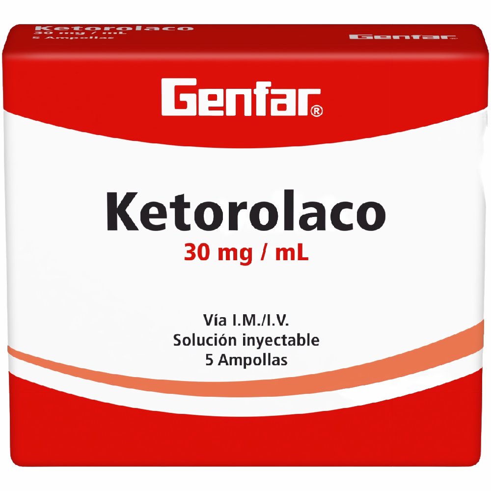 Genfar Ketorolaco Solución Inyectable (30 mg)