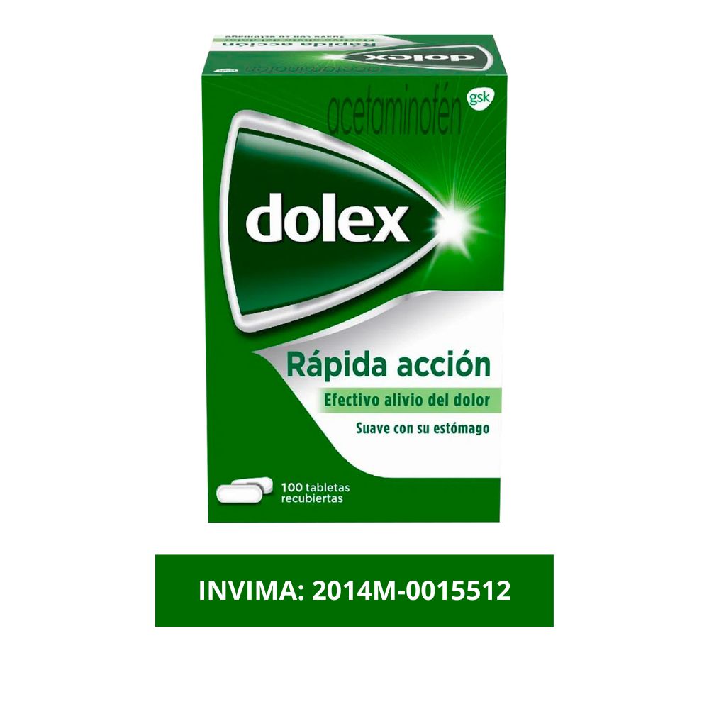 Dolex Acetaminofen Analgesico Alivio del Dolor y la Fiebre