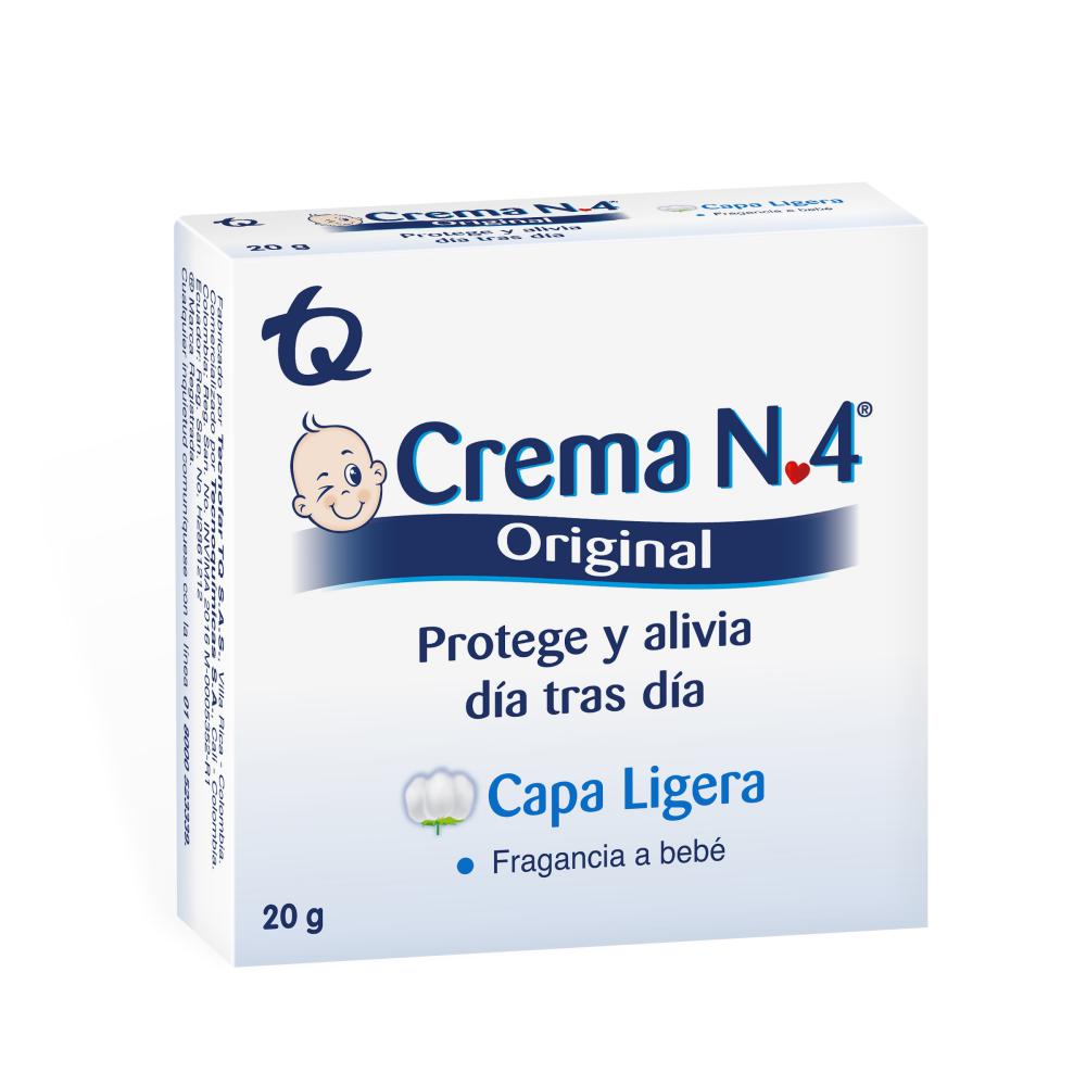 Crema No. 4 Crema Antipañalitis Original Capa Ligera