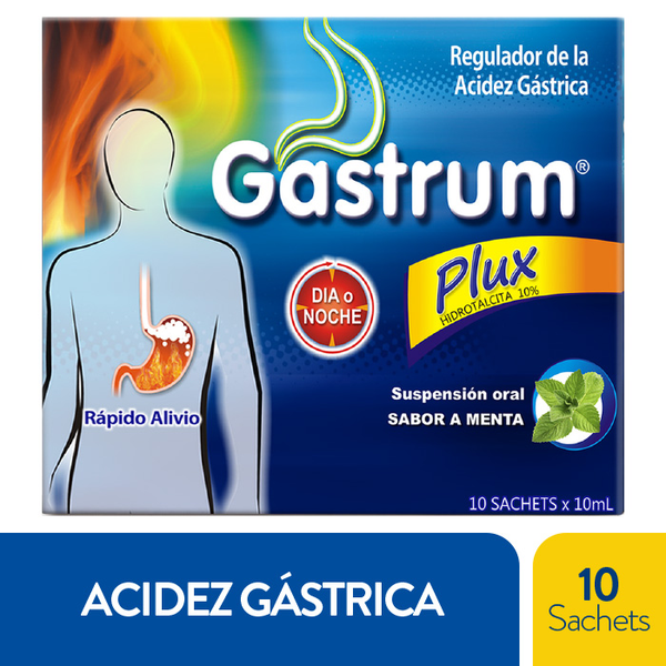 Gastrum Plux Suspensión Oral con Sabor a Menta